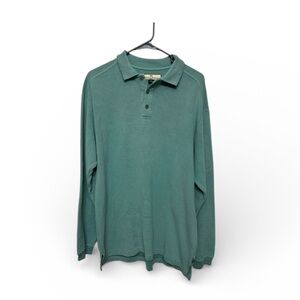 Tommy‎ Bahama Polo Shirt Saturday Night Glaze Blue 72% Silk (Runs Big) Size Med